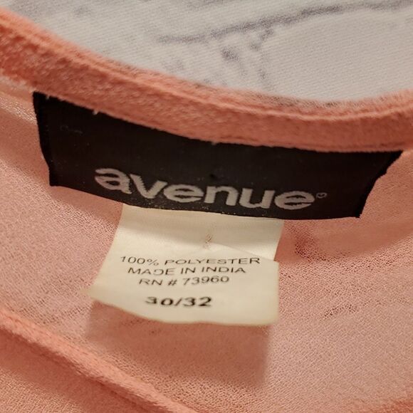 Avenue peach see through tank top - Picture 4 of 7